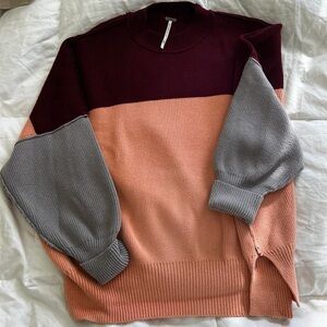 Free People Women's Easy Street Colorblock Sweater